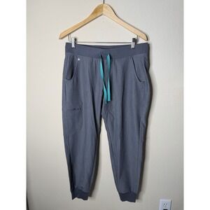 Figs Zamora Jogger Scrub Pants Womens Size MP Gray Classic Fit Workwear Nursing